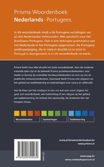 Prisma Woordenboek Nederlands-Portugees achterzijde