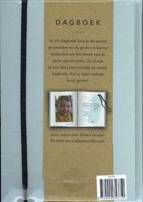 Dagboek voor mijn zoon achterzijde