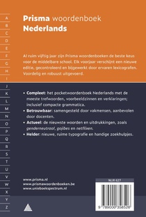 Prisma woordenboek Nederlands achterzijde