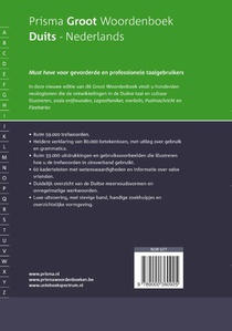 Prisma groot woordenboek Duits-Nederlands achterzijde