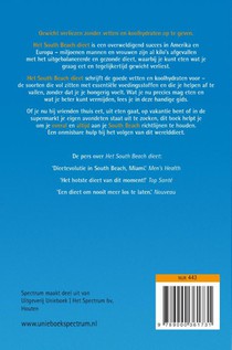 Het South Beach dieet achterzijde