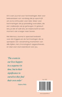 Memory Journal achterzijde