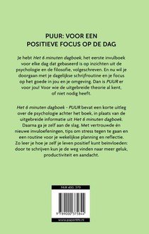 Het 6 minuten dagboek Puur achterzijde