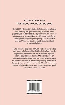 Het 6 minuten dagboek Puur achterzijde