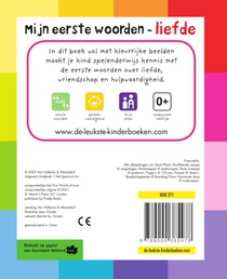 Mijn eerste woorden – liefde achterzijde