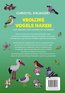 Vrolijke vogels haken achterzijde