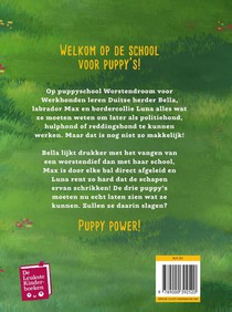 School voor puppy's achterzijde