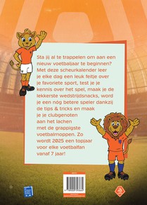 De KNVB voetbalweetjes-scheurkalender 2025 achterkant