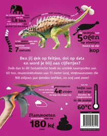 Van kop tot staart: dinosaurussen en andere prehistorische dieren achterzijde