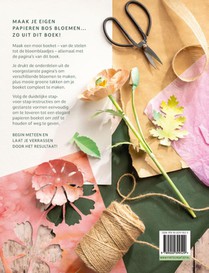 Bloemen in een boek achterzijde