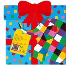 Elmer en het cadeautje - kartonboek achterzijde