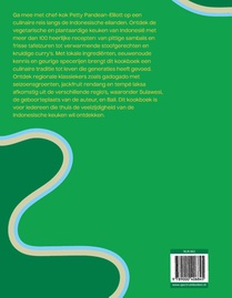 De vegetarische Indonesische keuken achterzijde