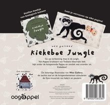 Wee Gallery Kiekeboe Jungle (stoffen boekje) achterzijde