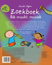 Zoek- en geluidenboek Rik maakt muziek achterzijde