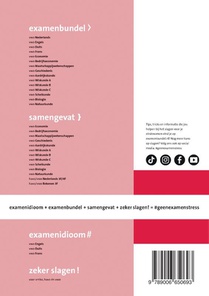 Examenbundel online + boek vwo Economie 2024/2025 achterzijde