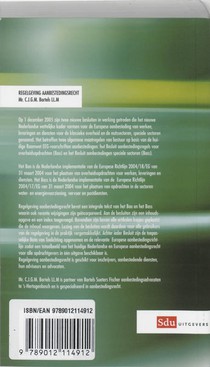 Regelgeving aanbestedingsrecht achterzijde