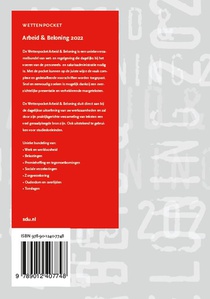 Wettenpocket Arbeid & Beloning 2022 achterzijde