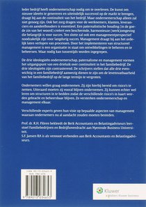 Management in het familiebedrijf achterzijde