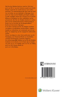 Geschriften vanwege de Vereniging Corporate Litigation 2016-2017 achterzijde