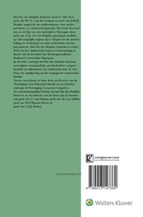 50 jaar Van der Heijden Instituut (1966 - 2016) achterzijde