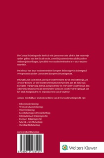 Cursus Belastingrecht Europees belastingrecht achterzijde