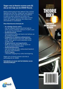 Auto Theorieboek B + Online examens oefenen achterzijde
