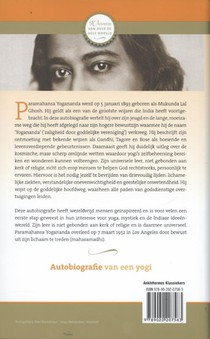 Autobiografie van een yogi achterzijde