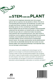 De stem van de plant achterzijde