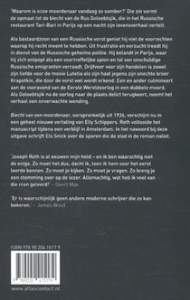 Biecht van een moordenaar achterzijde