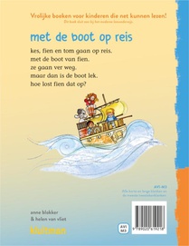 met de boot op reis achterzijde