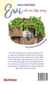 Evi wil een blije pony achterzijde