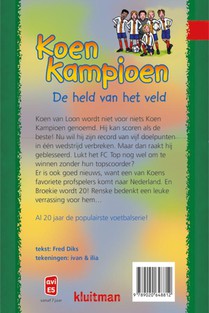 De held van het veld achterzijde