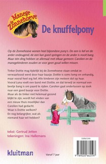 De knuffelpony achterzijde