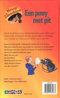 Een pony met pit achterzijde