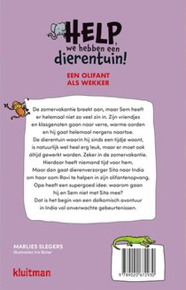 Een olifant als wekker achterzijde