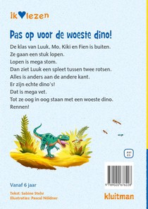 Pas op voor de woeste dino! achterzijde