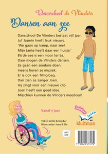 Dansschool de vlinders. Dansen aan zee achterzijde