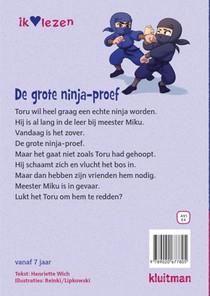 De grote ninja proef achterzijde