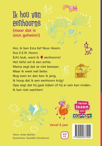 Ik hou van eenhoorns achterzijde