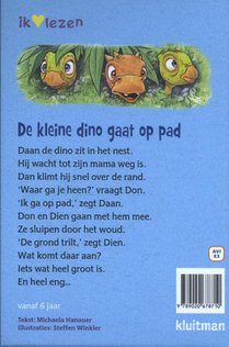 De kleine Dino gaat op pad achterzijde