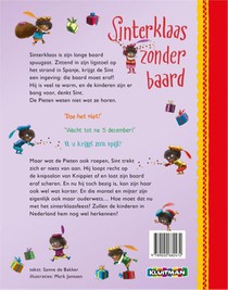 Sinterklaas zonder baard achterzijde