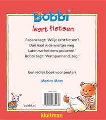 Bobbi leert fietsen achterzijde