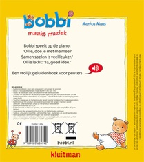 Bobbi maakt muziek - geluidenboek achterzijde