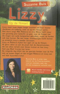 Lizzy op de filmset achterzijde