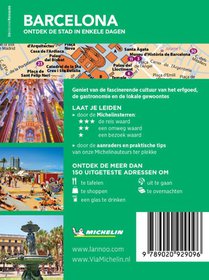Michelin Reisgids Short Break Barcelona achterzijde