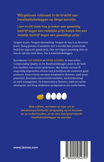 De kunst van het kwaliteitsbeleggen achterzijde