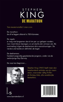 De marathon achterzijde