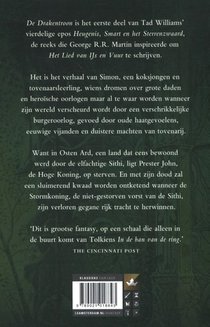 Heugenis, Smart en het Sterrenzwaard 1 - De Drakentroon achterzijde