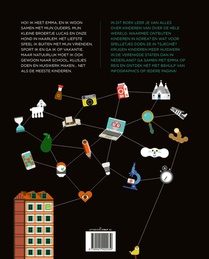 Reis om de wereld in infographics achterzijde