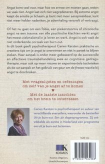 Uit je angst, in je kracht achterzijde